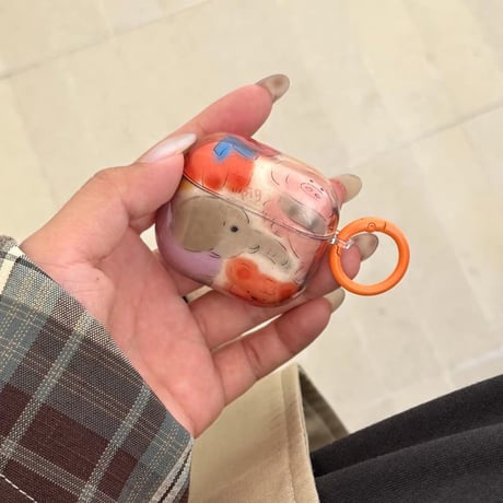 CUTECASE 動物 AirpodsPro第3世代ケース 半透明 グラデーション airpods4/3カバー 可愛い プレゼントにおすすめCM5885