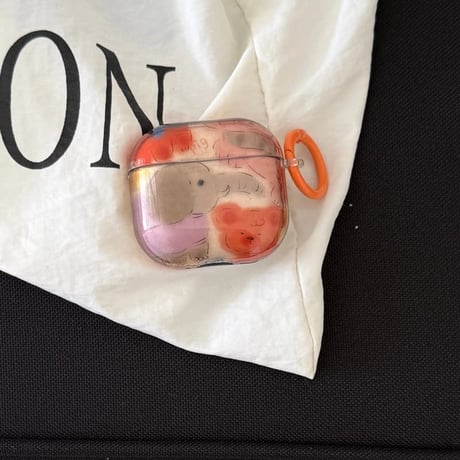 CUTECASE 動物 AirpodsPro第3世代ケース 半透明 グラデーション airpods4/3カバー 可愛い プレゼントにおすすめCM5885