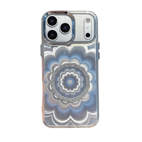 CUTECASE 光る花 iPhone17/17Proケース MagSafeリングスタンド iPhone16/15ProMax/14ケース きれい 面白い 便利CM6195