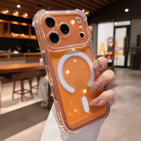 CUTECASE 耐衝撃加工 iPhone17Promaxケース MagSafe対応 iPhone17Pro/16Pro/15カバー 高透明 黄ばまない CM6000