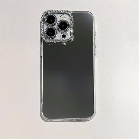 CUTECASEミラー iPhone15/15proカバー ジュエリーレンズカバー iPhone14/13pro/12ケース お洒落 可愛いCM4556