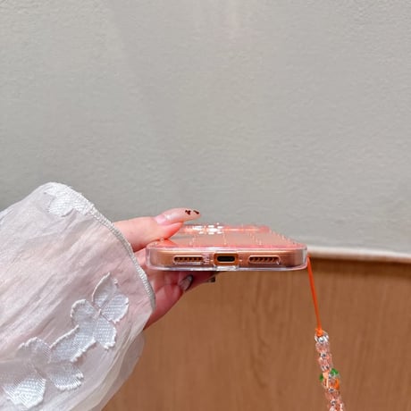 CUTECASE ダイヤデコ iPhone17Promaxケース クリア iPhone17pro/16/15Proカバー ストラップ オシャレCM5854