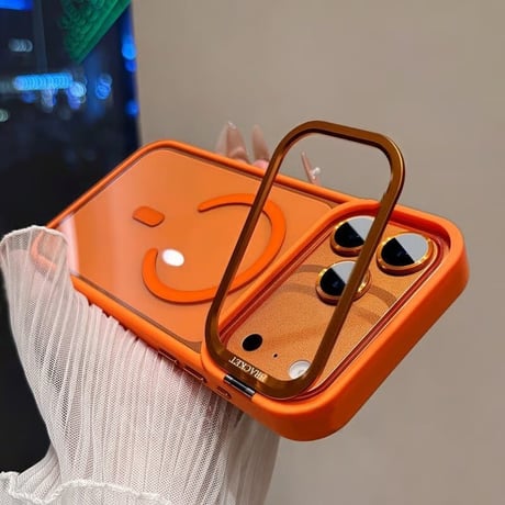 CUTECASE 高機能高品質 iPhone17pro/17promaxケース MagSafeリングスタンド iPhone16/15/14シリーズカバー 耐衝撃 レンズカバー付CM5948