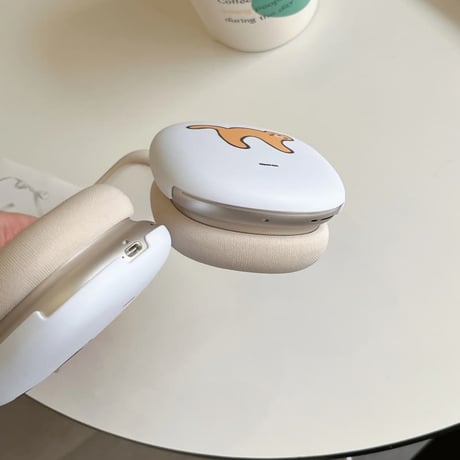 CUTECASE 可愛い猫柄 AirPodsMax2/1ケース マット 指紋/汚れ防止 エアーポッズ マックス専用カバー ギフトに最適 頑丈CM5214