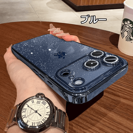 CUTECASEキラキララメレンズフィルム iPhone17pro/17ケース 星空のように輝く アイフォン17promax/Air/16proカバー 黄ばまない オシャレ 人気品 CM5724