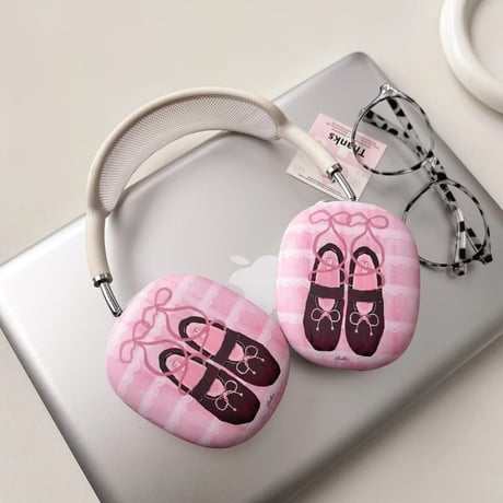 CUTECASE バレエシューズ AirPodsMax2/1ケース 指紋/汚れ防止 エアーポッズ マックス専用カバー ギフトに最適 大人可愛いCM5221