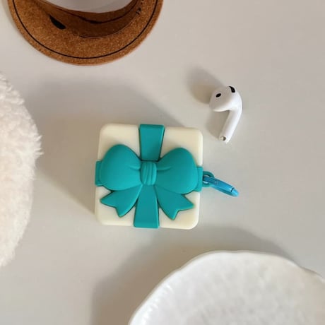 CUTECASE リボンギフトボックス AirPodsPro3ケース 可愛い Airpods4/3ケース AirpodsPro2/Pro1カバー ギフトにおすすめ CM5909