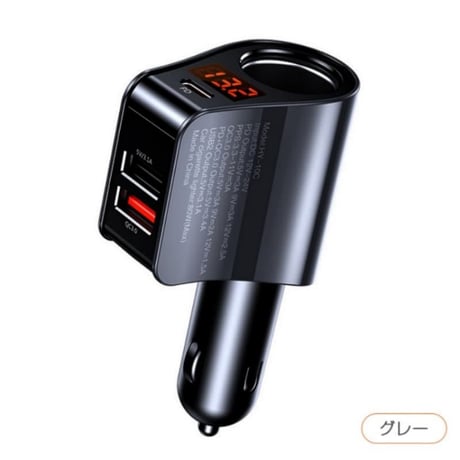 CUTECASE シガーソケット USB 3ポート 増設 QC3.0 急速充電  C27089679