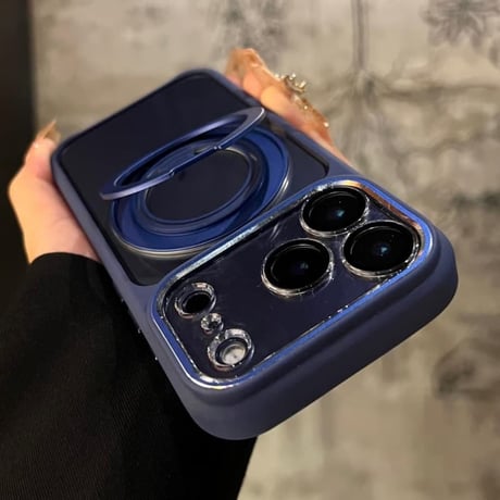 CUTECASE高機能高品質 iPhone17pro/17promaxケース MagSafeリングスタンド iPhone16/15/14シリーズカバー 耐衝撃 レンズカバー付CM5751