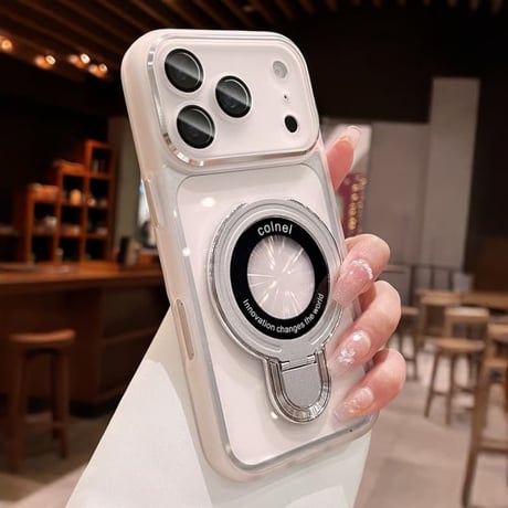 CUTECASE 高品質多機能 iPhone17Promaxケース MagSafeリングスタンド iPhone16promax/15/14/13proカバー 滑り止め加工 黄ばまないCM6328