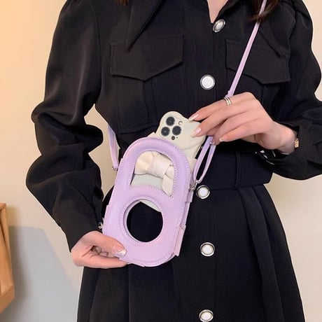 CUTECASEバック型 iPhone/Sharp/galaxy/sony/Arrowsケース ショルダーストラップ付 全機種対応 キュート 便利 シンプル風 肩ひも付きCM5355
