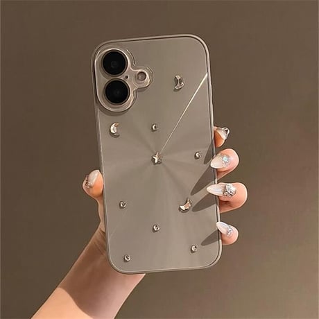 CUTECASEナチュラルチタン iPhone16/16Proケース オーロラ キラキラ iPhone15/14Pro/13proケース カメラ保護カバー 頑丈 CM4651