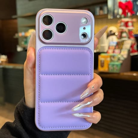 CUTECASE ダウンっぽ iPhone17pro/17promaxケース カメラコントロールカバー付 iPhone16Pro/15/14シリーズカバー 耐衝撃 レンズカバー付CM6005