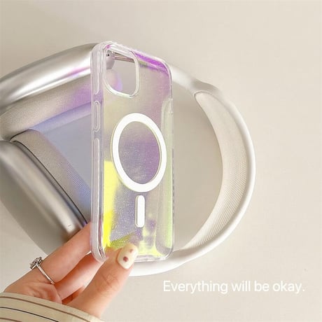 CUTECASE光る Magsafe iphone15/14proケース キラキララメ入り クリアアイフォン13pro/12promaxカバー オシャレ 夏に人気CM4421