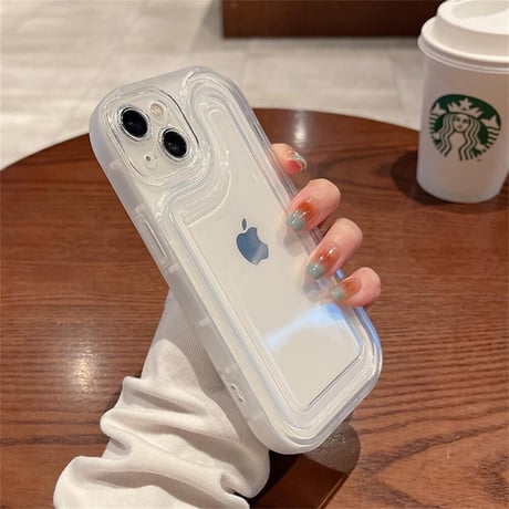 CUTECASE透明エアバッグ iPhone16Pro/16plusケースiPhoneSE/15/14Pro/13miniカバー おしゃれさんにおすすめC1010