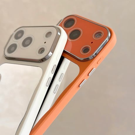 CUTECASEミラー iPhone17Promax/17プロケース カメラカバー付き iPhone16Pro/15/14ケース 淡色系 頑丈 人気品CM6071