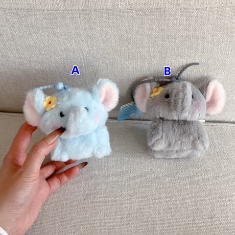 CUTECASE 象ぬいぐるみ AirpodsPro3ケース ふもふも Airpods3/pro2カバー 柔らかい 可愛い ギフトにおすすめCM5842