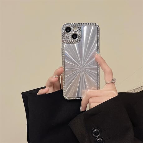 CUTECASEオシャレ iPhone15pro/15promaxケース 可愛いストーンデコ iPhone14pro/13/12ケース シック 女子力アップCM4576