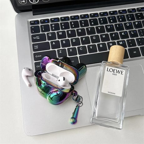 CUTECASE手 ギャルピース Airpods4ケース マイクキーホルダー AirpodsPro2ケース airpods3/2カバー 艶感 オシャレさんに人気CM5397
