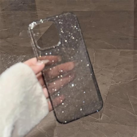 CUTECASE定番 iPhone16pro/16promaxケース キラキララメ iPhone15pro/14pro/13/12カバー 黄ばまない クリアケース CM5085