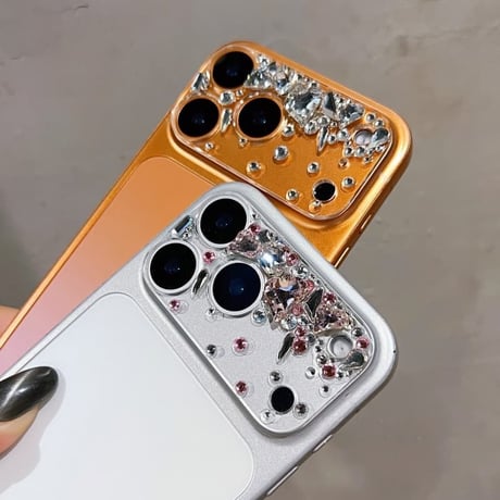 CUTECASE 豪華ダイヤカメラカバー iPhone17Pro iPhone17ProMax 贅沢 保護フィルム キラキラ おしゃれ きれい 人気CM6112