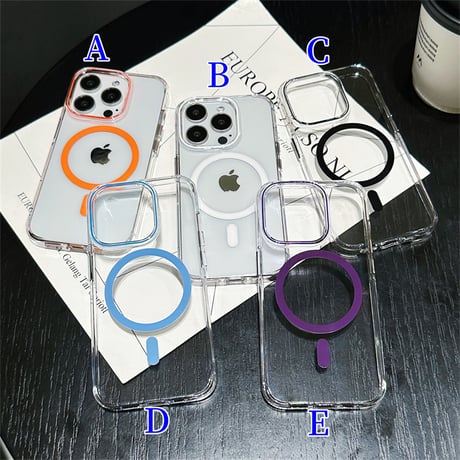CUTECASE 透明高機能magsafe 充電iPhone15/15Promaxケース 高品質黄ばまない iPhone14Pro/13proケース 滑り止め 丈夫 C6010