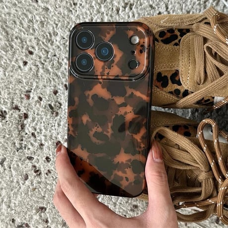 CUTECASE 琥珀柄 iPhone17Pro/17ケース べっ甲柄 iPhone17Promax/17Airカバー カメラ保護 おしゃれ トレンドCM5702