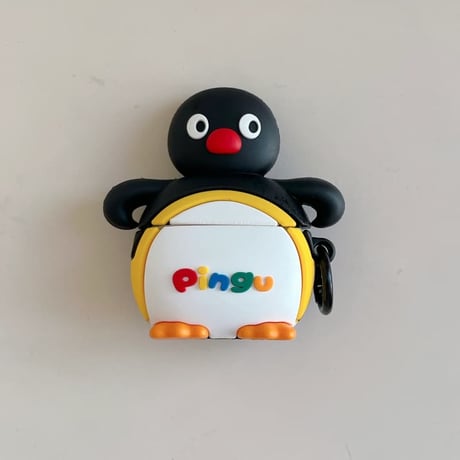 CUTECASE ペンギン AirPodsPro3ケース ギフトにおすすめ Airpods4/3ケース AirpodsPro2/Pro1カバー リング付 可愛い 頑丈CM5954