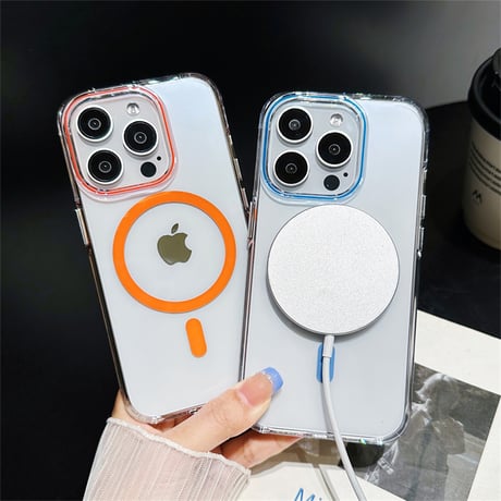 CUTECASE 透明高機能magsafe 充電iPhone15/15Promaxケース 高品質黄ばまない iPhone14Pro/13proケース 滑り止め 丈夫 C6010