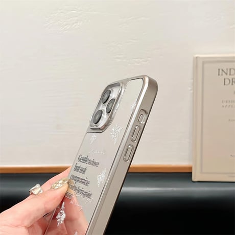 CUTECASE ミラー iPhone15/15proケース きれいストラップ付 iPhone14/13pro/12proケース かわいい 女子力UP CM4406