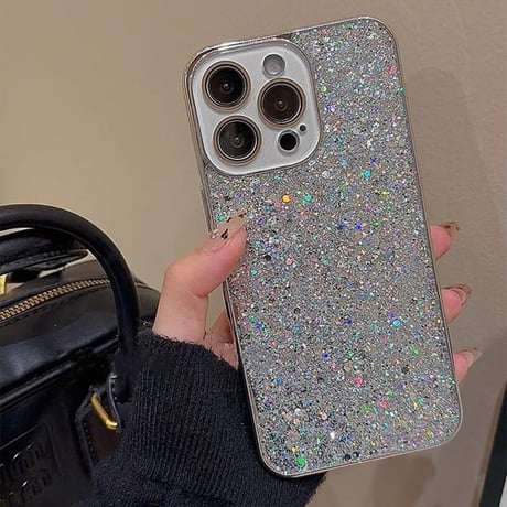 CUTECASEカメラカバー付 アイフォン16/16プロケース キラキラグリッター iPhone15Pro/14/13Proカバー 頑丈 高級感 CM4687