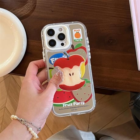 CUTECASE果物 スマホグリップ 可愛い スイカ/梨/ドリアン/りんご スマホスタンド 夏向け ギフトに最適CM5301