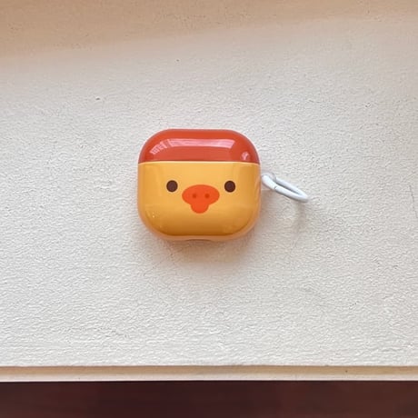 CUTECASEダック Airpods Pro3ケース かわいい Airpods4/3カバー pro2/pro1 リング/キーホルダー ギフトにおすすめCM6436