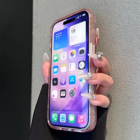 CUTECASE キラキラクリア iPhone17Pro/17ケース ラメレンズフイルム付 iPhone17ProMax/16/15Proカバー 定番アイテム 綺麗 CM5902