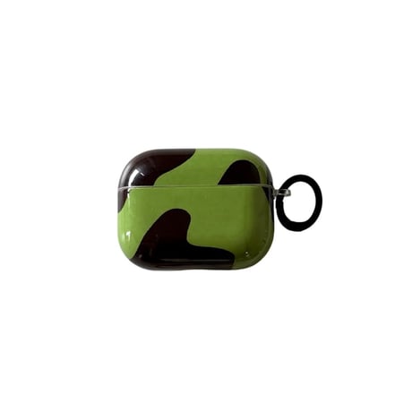 CUTECASE ハートカラーブロッキング AirpodsPro3ケース 韓国っぽい Airpods3/pro2カバー 可愛い リング付 CM5964