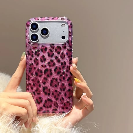CUTECASE ヒョウ柄 iPhone17Pro/17ケース アニマル柄 艶感 iPhone17ProMax/16Pro/15カバー オシャレ 秋冬ファッション CM5926