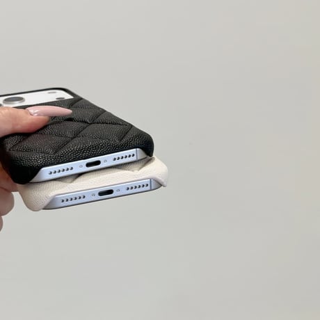 CUTECASEキルティングレザークラシックなダイヤモンドデザイン iPhone17/17Proケース おしゃれ 高級感 iPhone17ProMax/Airケース セレブ愛用 CM5715