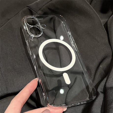 CUTECASE クリア iPhon17Pro/17Airケース 完全透明 黄ばまない iPhone17promax/17カバー MagSafe対応 定番アイテム CM5664