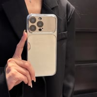 CUTECASE メタルミラー iPhone17Pro/17ケース 耐久性に優れる iPhone16ProMax/15Pro/14ケース カメラ保護 便利人気品CM6531