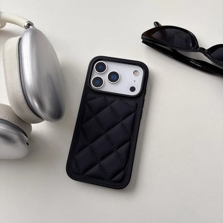 CUTECASE 高級感 iPhone17Pro/17ケース キルティングデザイン iPhone16/15promax/14/13proカバー 上品 オシャレ セレブ愛用CM5876