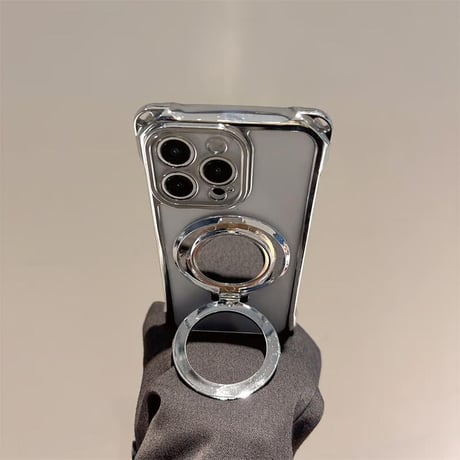 CUTECASE鏡リングスタンド付 iPhone16pro/16ケース ショルダーチェーン iPhone15/14pro/13promaxカバー 女子力高い 多機能便利 CM5163