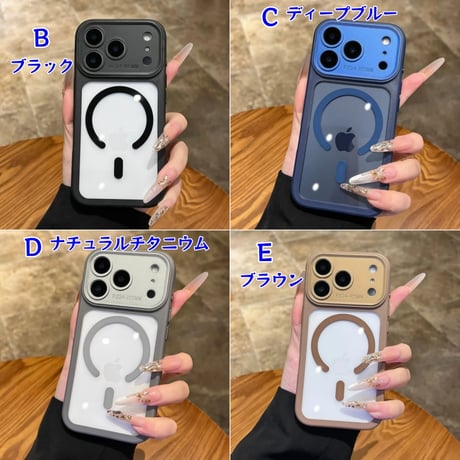 CUTECASE 強力マグネット iPhone17pro/17promaxケース カメラ部分カバー iPhone16/15シリーズカバー 耐衝撃 丈夫CM5871