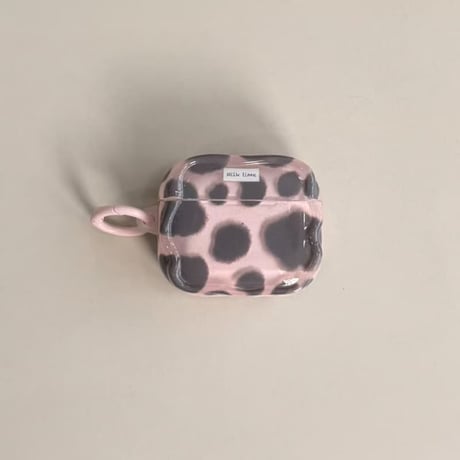 CUTECASE牛柄 AirpodsPro3ケース アニマル柄 エアポッズ4/3 AirpodsPro2/Proカバー リング付 お揃い 大人可愛い CM5828