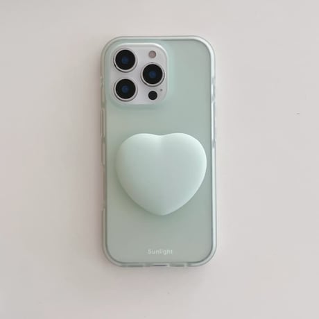CUTECASE パステルカラー iPhone17Promaxケース ハートグリップ iPhone16Pro/15pro/17Proケース マット 指紋防止CM6476
