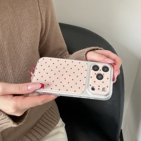 CUTECASE ハート柄 iPhone17Pro/17ケース ピンクカラー iPhone17Promax/16Pro/15ケース 甘すぎ カメラカバー付 高品質CM6127
