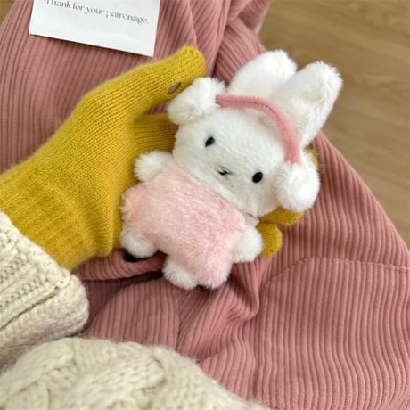 CUTECASE ふもふも兎ぬいぐるみ Airpods 4ケース エアーポッズ3/2 かわいい AirpodsPro2/1カバー ギフトに最適CM4749