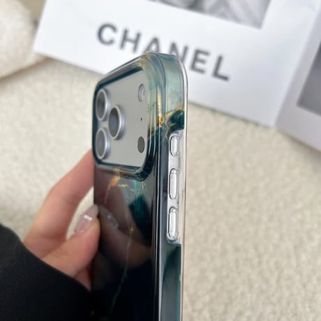 CUTECASE 大理石調 iphone17Pro/17promaxケース グリーン アイフォン17/16promax/15proカバー おしゃれさんにおすすめCM5797