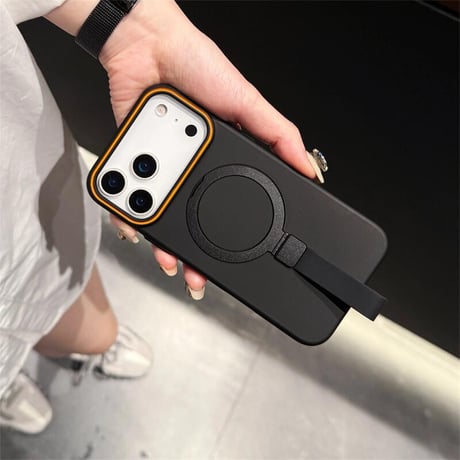 CUTECASE MagSafeリングベルト iPhone17Promaxケース 17Pro/17/17Airケース スタンド機能 耐衝撃 手さわりいい 高品質CM5627