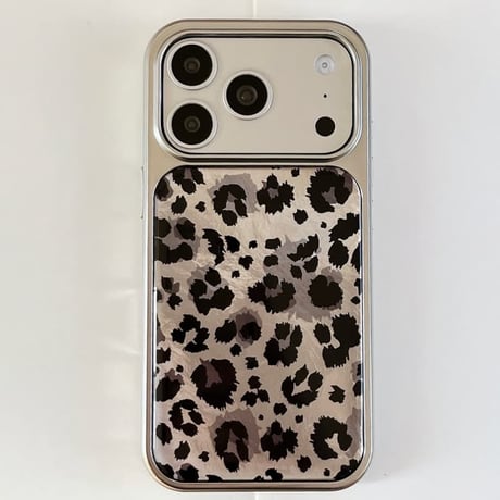 CUTECASE アニマル柄 iPhone17Promaxケースヒョウ柄 iPhone17Pro/16/15Proカバー オシャレ 艶感 耐衝撃 CM5866