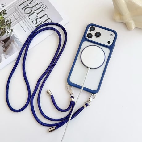 CUTECASEショルダーストラップ付 iPhone17ProMax/17ケース MagSafe対応 360度回転スタンドiPhone17Proカバー 耐衝撃 高品質 CM5709
